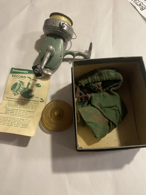 VINTAGE THOMMEN RECORD 400 Spinning Reel Swiss Made $20.00