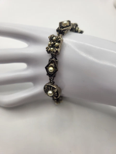 Bracelet Vintage En Plastique Ivoire - Style Rétro, Années 70/80, Occasion