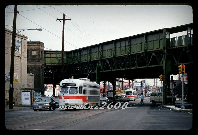 (Ym) Orig. Traktion/Trolley Schiebe Septa (Philadelphia, Pa) 2758