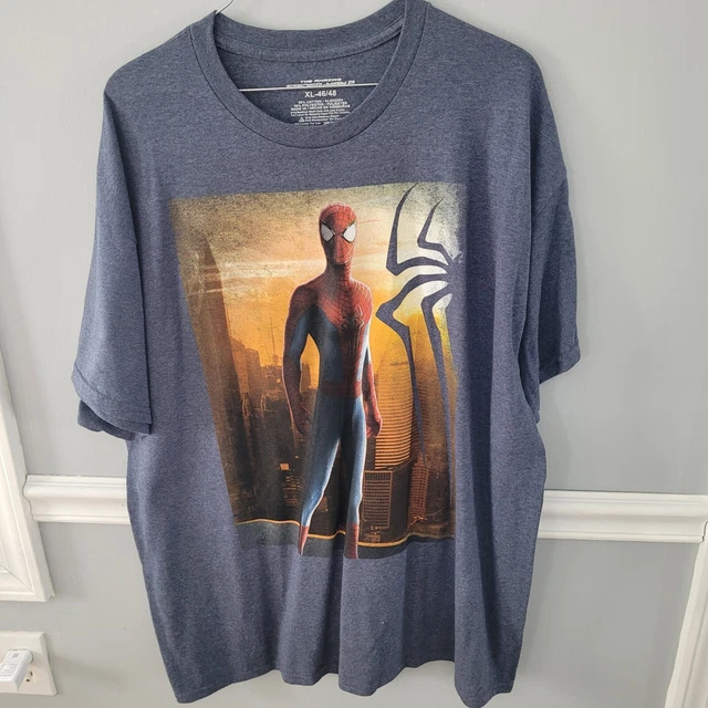 Marvel The Amazing Spiderman 2 T Shirt Movie Promo Mens Size XL 2014 Mad Engine