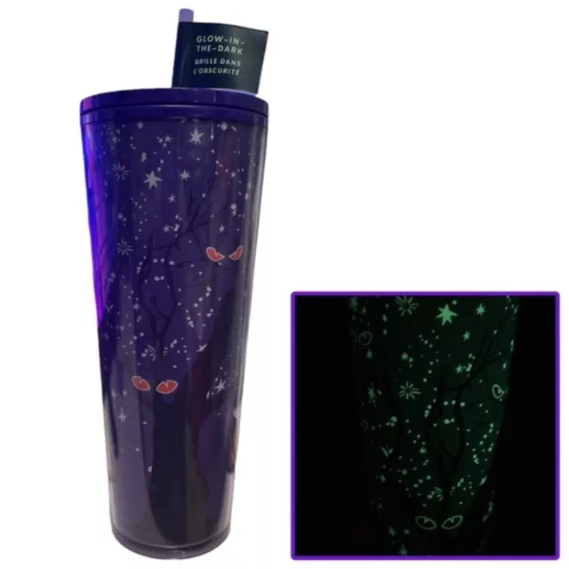 Starbucks Halloween 2022 Cat Eyes Glow in the Dark Tumbler Venti 24 oz | NWT