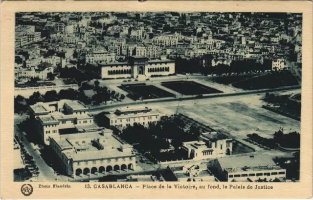 CPA AK MAROC CASABLANCA - Place de la Victoire, the Palace of Justice (125321)