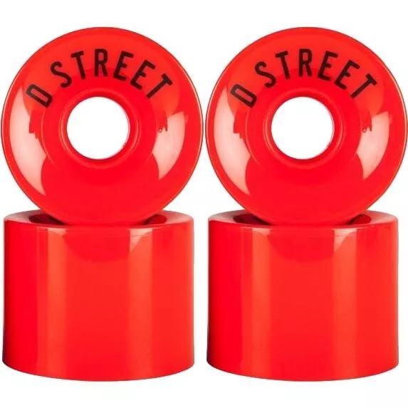D-Street 59 Cent 78A 59mm Wheels - Red (4 Pack)