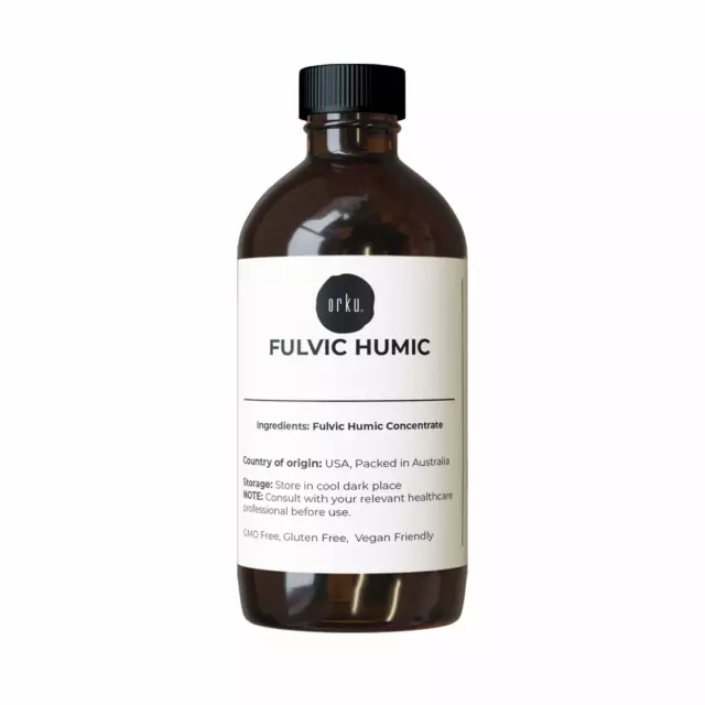 100ml Organic Fulvic Humic Acid Liquid Concentrate - Mineral Nutrient Supplement