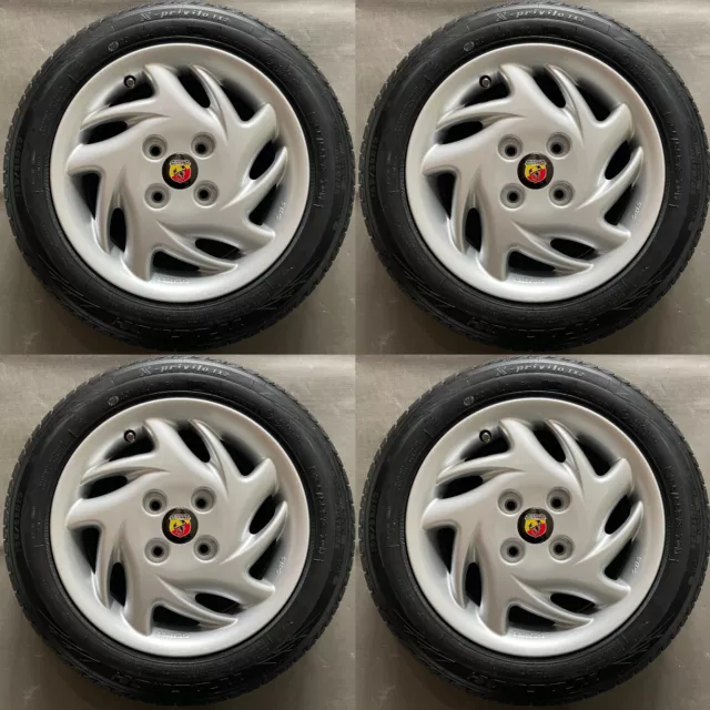 4 RUOTE COMPLETE ORIGINALI FIAT SEICENTO SPORT SL1234 5,5x13 ET27,5 165/55R13