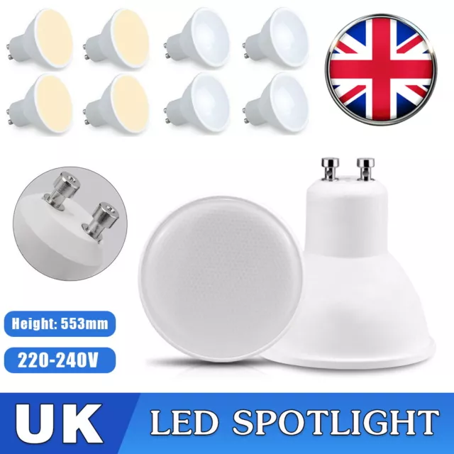 Led Spotlight Gu10 Base Low Pressure Ac/Dc 5W 120 Degrees Suit For Study Kitchen
