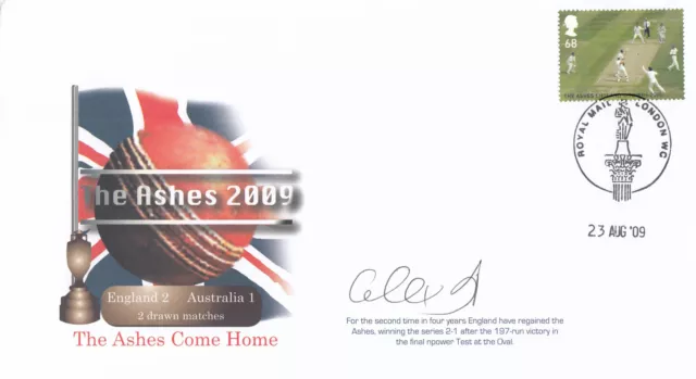 (105285) Buckingham ANDREW FLINTOFF SIGNED Cricket The Ashes Cover 2009 20/125