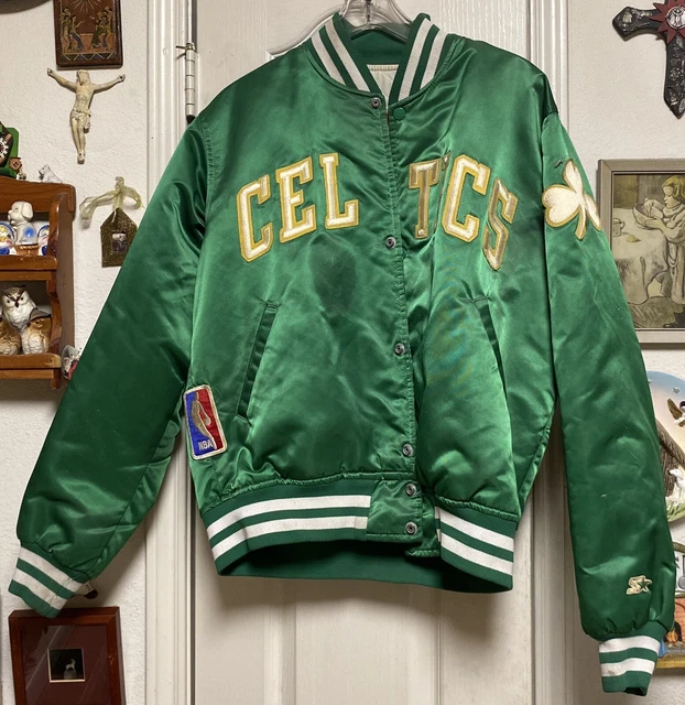 Vintage Boston Celtics Satin Starter Jacket Size M Vintage Boston Celtics Satin Starter Jacket Size M