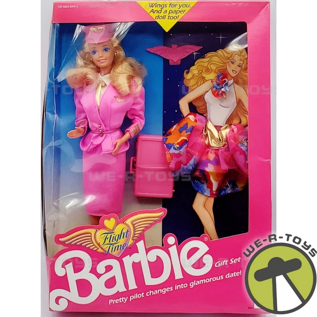 Barbie flight on sale time playset