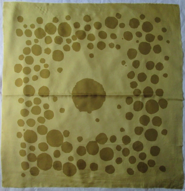 Foulard Soie CASTILLO Made In France Vintage - 76x78 Cm Vert - Occasion
