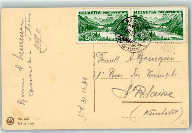 39370585 - Mehrfachfrankatur Stempel Regional Yverdon Phila Schweiz