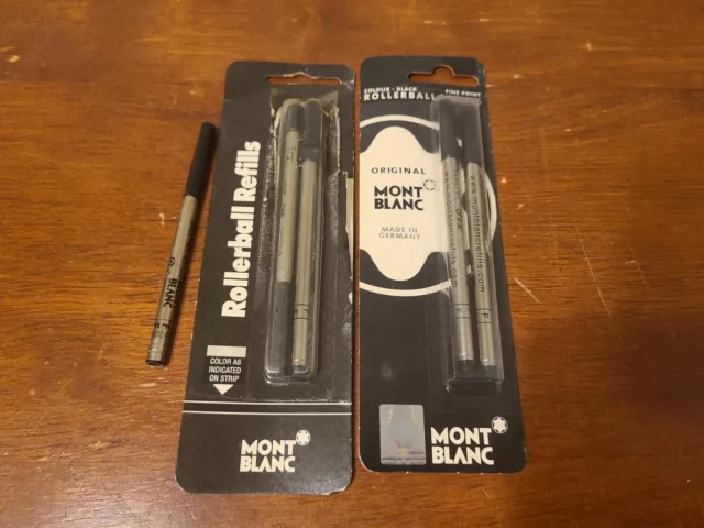 Lot of Montblanc Rollerball Refills Black Ink Fine Point Lot of Montblanc Rollerball Refills Black Ink Fine Point