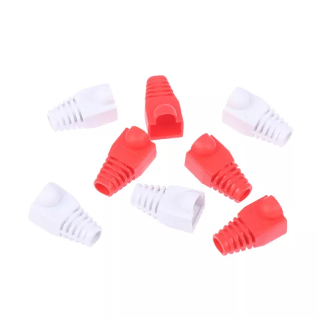 100pcs RJ45 Ethernet -Netzwerkkabel -Dehnung Stiefel Stiefelsteckerabdeckung  F1