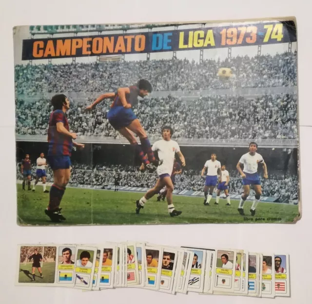 Album de futbol 1973-74, FHER - Completo con los 2 Ortuño; sin poster central