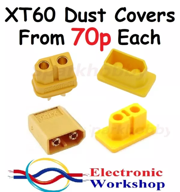 XT60 Connector Dust Cover Cap Male & Female RC Lipo Battery Plug Cover UK Seller