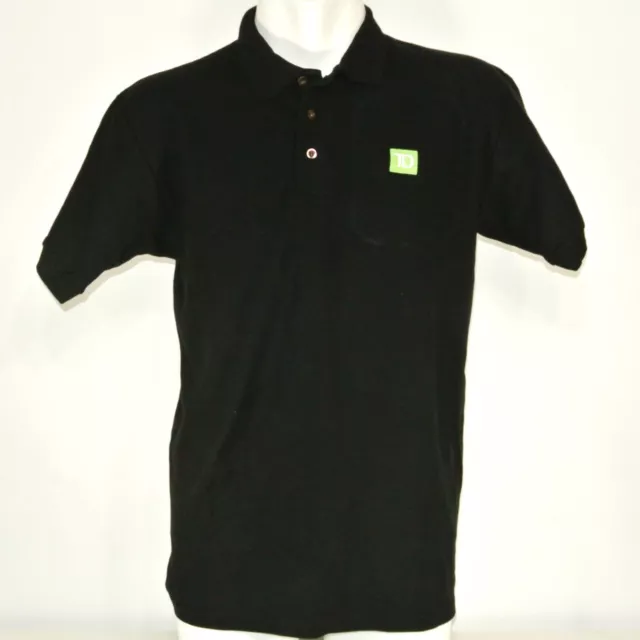 TD Canada Trust Bank Employee Uniform Polo Shirt Black Size XL NEW 2