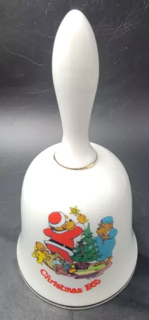 BERENSTAIN BEARS Porcelain Bell "Christmas Eve" #1208/ 15000 - Vintage 1985