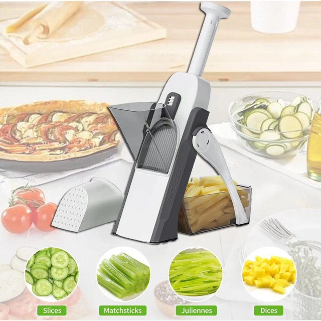 SAFE MANDOLINE VEGETABLE Slicer Adjustable Vegetable Chopper Mandolin