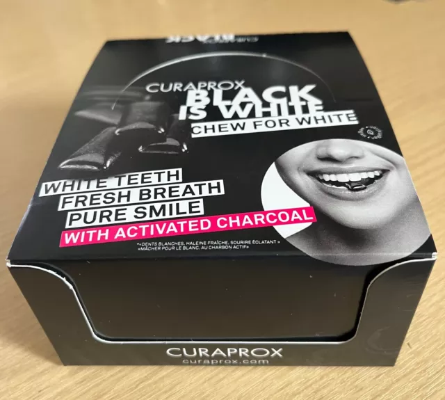 Curaprox Noir Est Blanc Chewing-Gum - 12 x 12 Pièce Miniaufsteller