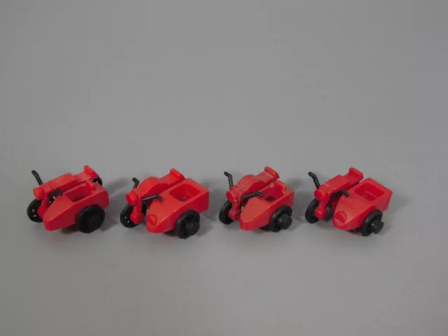 Automobili: Moto Con Sidecar Unione Europea 1980 - Set Completo Rosso
