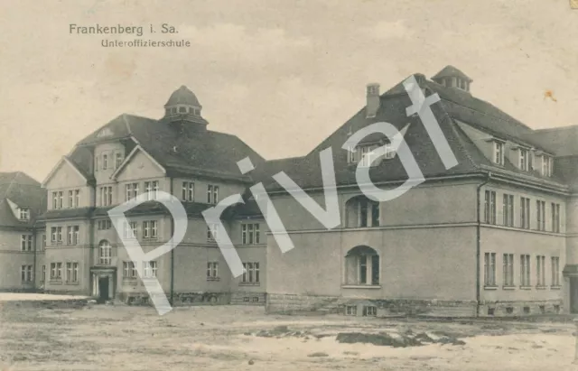 Foto PK WK I Unteroffiziersschule Frankenberg Sachsen Deutschland gelaufen A1.17