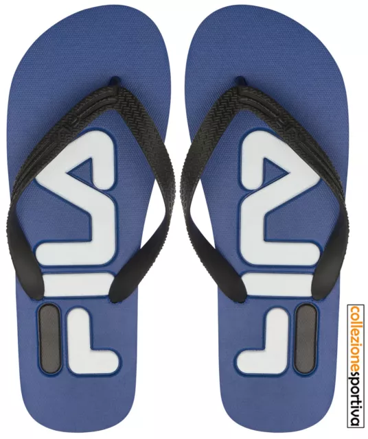 CIABATTE INFRADITO FILA TROY SLIPPER- 1010288-20J col.azzurro/nero