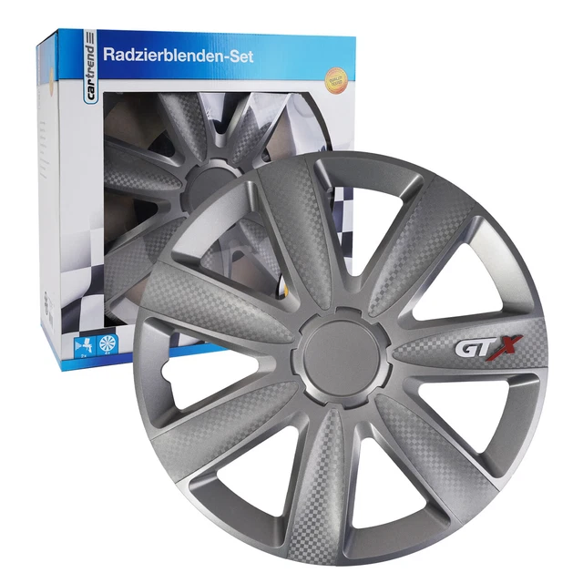 CARBONSTIL RADZIERBLENDENSET 15 Zoll R15 15" 4x Radkappen Radblenden