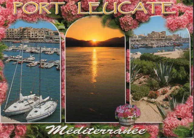 Carte Postale Port Leucate (11) Port, Crépuscule, Très Belle Presentation
