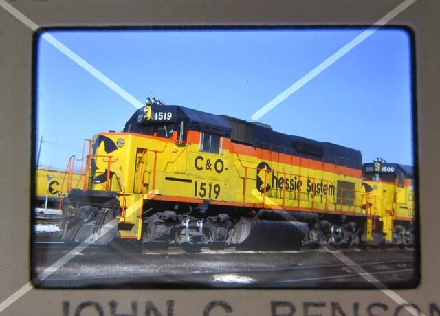 Original  '83 Kodachrome Slide CS C&O Chesapeake Ohio 1519 GP15-T      40L60