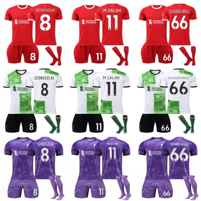 Home Away Third Kids Full Kits Boys Girls Mens Soccer Strip Short+Shirt+Socks