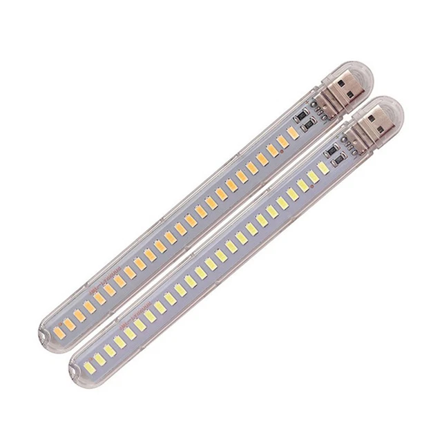 Lampada Luce Notturno Da Interno PC+LED Tavolo Lettura Portatile 12W 24 LED Libro