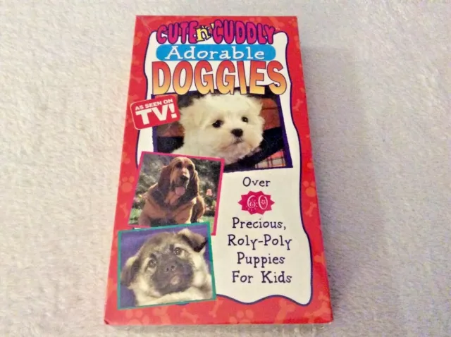 CUTE N CUDDLY ADORABLE DOGGIES VHS Brand New FACTORY SEALED 1996 As Seen On TV