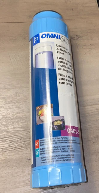Cartucho de repuesto de filtros de agua OmniFilter GAC1-SS 2003 nuevo stock antiguo nuevo