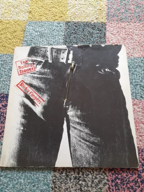 ROLLING STONES - Sticky Fingers Original Working Zip Cover Rare A3/ B3