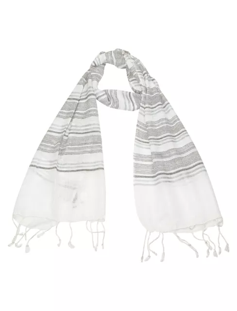 White Lurex Summer Scarf for Women Gift for Her Womens Scarves Present Lady SALE