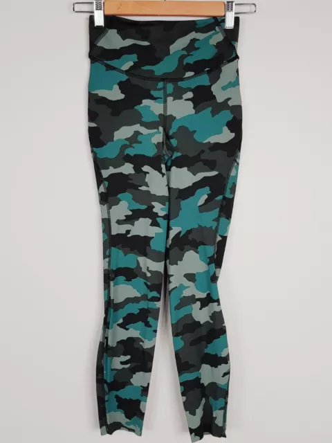 LULULEMON WOMENS 8 or US 4 Green Camo Print Leggings $75.00