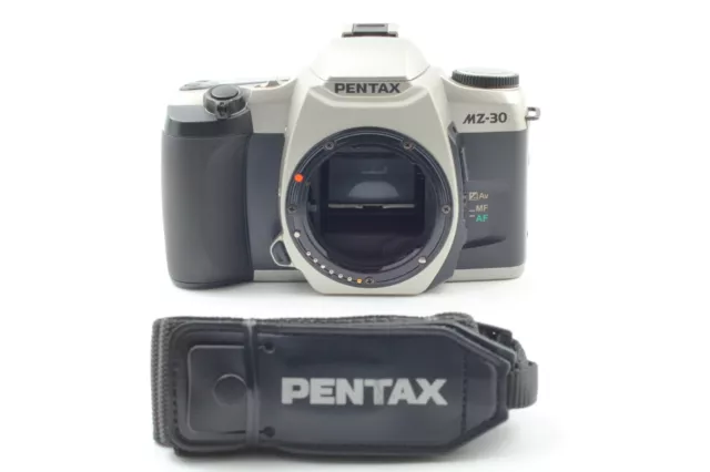 《 Mint Con / Correa 》 Pentax MZ-30 35mm SLR Cámara Película Plata Cuerpo De