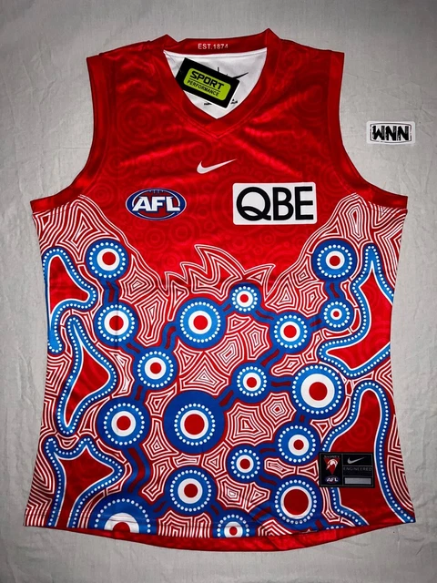 【海外Ｌサイズ】AFL カールトン・ブルーズ インディジェナスガーンジー Carlton Blues 2023 AFL Mens Indigenous Guernsey | 77440601