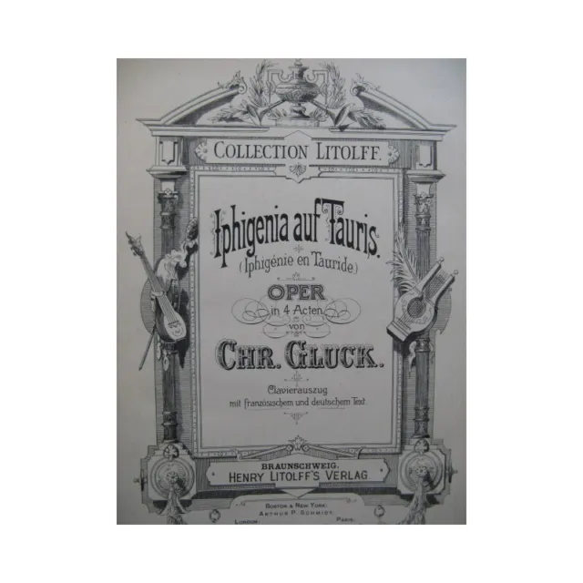 GLUCK C. W. Iphigénie en Tauride Opera Chant Piano