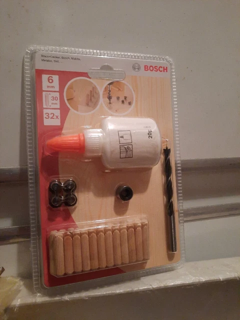 Set tasselli in legno Bosch colla per legno trapano per legno arresto profondità punte marcatura manico ponal