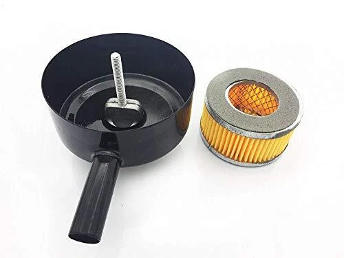 Silenciador de filtro YXQ 3/4PT 26 mm hilo macho 5 pulgadas diámetro compresor de aire inl...