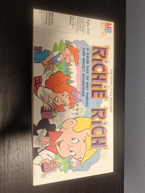 RICHIE RICH WACKY Inventions Board Game Milton Bradley 1982 Complete £ ...