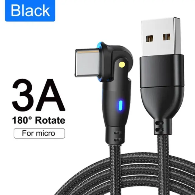 USB Type C Cable 3A Fast Charging Wire USB-C Charger Cord Data Cable xpa Q2V7