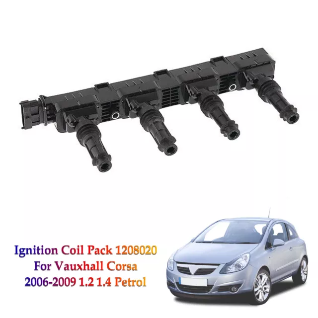 Ignition Coil Pack 1208020 Für Vauxhall Corsa 2006-2009 1.2 1.4 Petrol