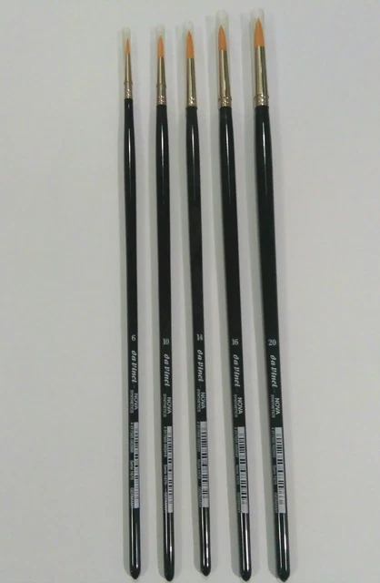 Pennelli Nova Synthetics Da Vinci tondi manico lungo