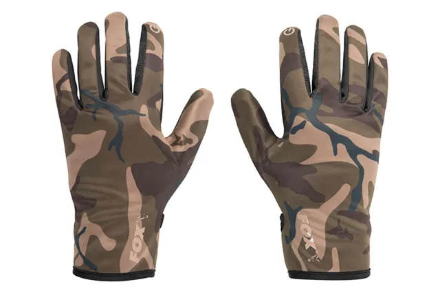FOX NEW Camo Thermal Gloves - Carp Fishing - All Sizes