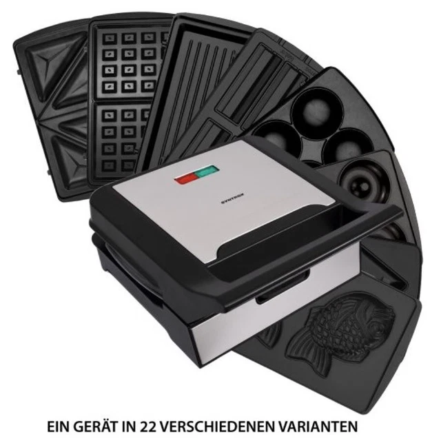 Multimaker Gusto MM-1400W Sandwich Omelette Waffel Kontaktgrill Wechselplatten