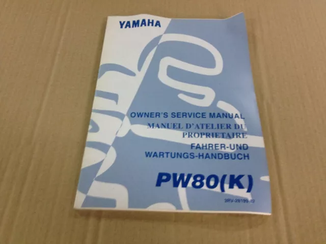 Revue technique Manuel Owner's service manual Yamaha PW80 (K)