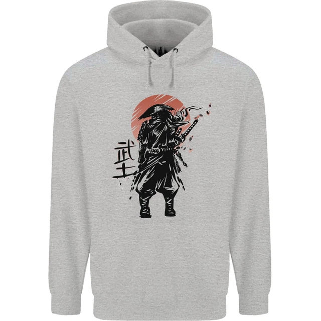 Samurai Sun MMA Warrior Mens 80% Cotton Hoodie