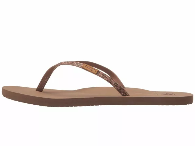 New Women Sandal Flip Flop Reef Slim Ginger Beads Dusty Brown Pink Original 3